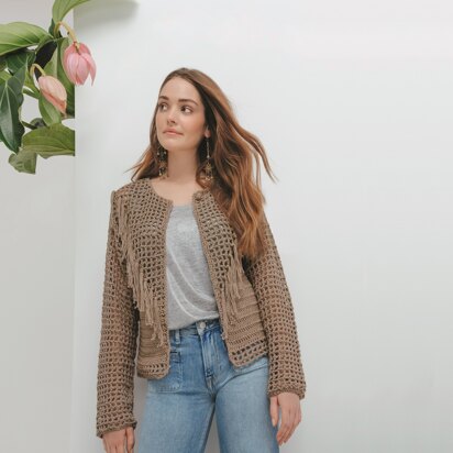 Inga Cardigan in Phildar Phil Cotton 4 -198 - Downloadable PDF