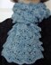 Scalloped Clouds lacy scarf with pointed edges