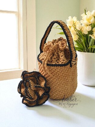 Riviera Rose Bucket Bag Crochet Pattern