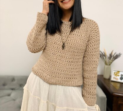 Crisscross stitch sweater