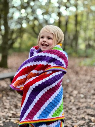 Striped Colour Crush Blanket