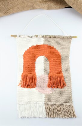 The Moon Gate Crochet Wall Hanging