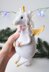 Pegasus with coffee amigurumi