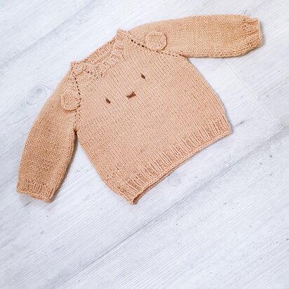 Teddy Bear Top Down Jumper 0-2 yr