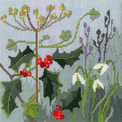 Derwentwater Designs Long Stitch Seasons - Winter Kit - 20 x 20cm