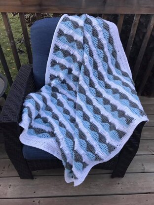 Majestic Waves Afghan