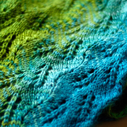 Fern Scarf in SweetGeorgia Cashsilk Lace - Downloadable PDF - knitting pattern