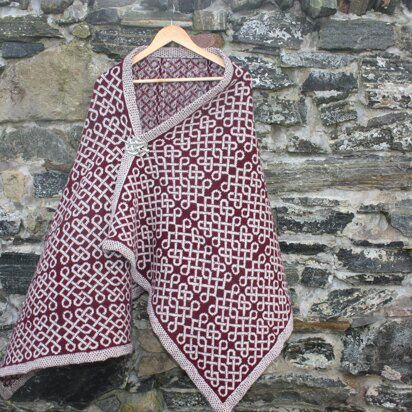 Jacobite Queen Wrap - knitting pattern