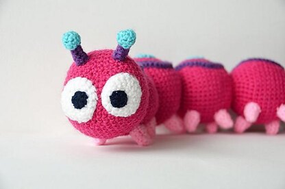 Absolom the Caterpillar Crochet Pattern, Centipede Amigurumi, Caterpillar Amigurumi