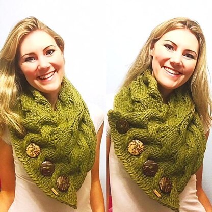 Waves of Cables Button Cowl