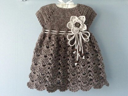 Crochet PATTERN Baby Dress Newborn Outfit