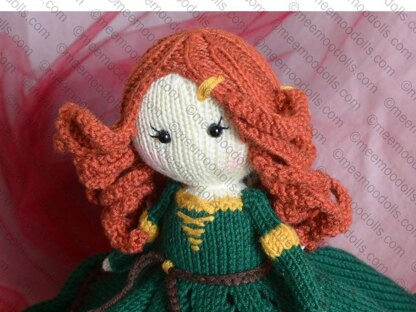 Knit Security Blanket - Princess Merida of DunBroch