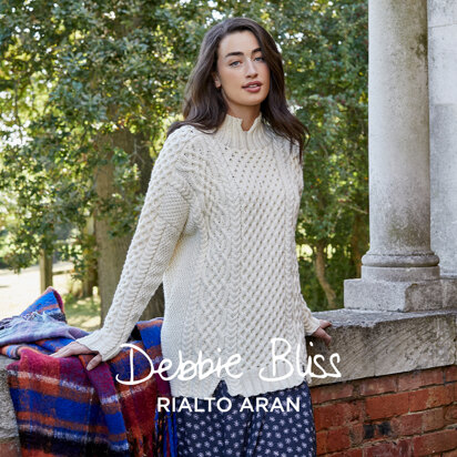 Bridget - Jumper Knitting Pattern For Women in Debbie Bliss Rialto Aran by Debbie Bliss