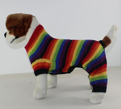 Dog Rainbow Stripe Onesie