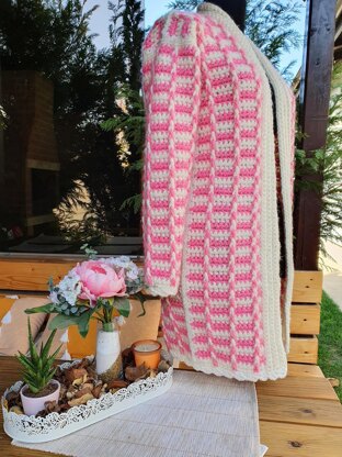 Crochet cozy cardigan for winter