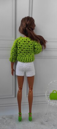 Pink sweater for dolls