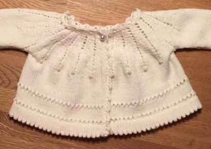 Florence Merlin - Baby Eyelet cardigan/shrug