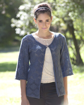 Swarthmore Sweater in Manos del Uruguay Serena Semi-Solid - 2011G