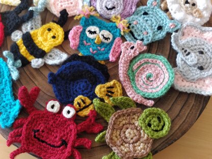 Animal Crochet Appliques