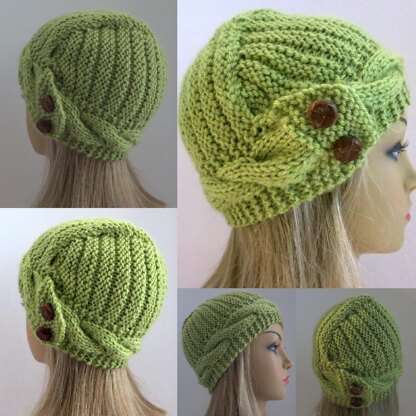 Elenna - The Hat with A Diagonal Design