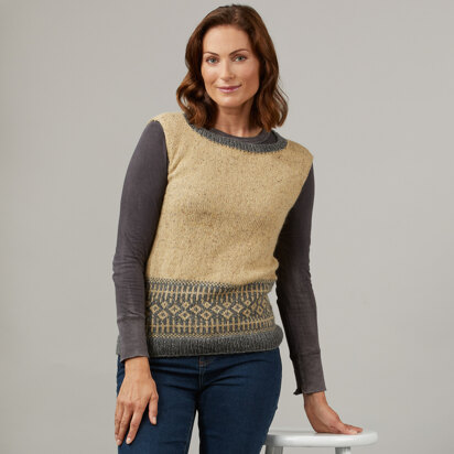 1363 Winesap - Vest Knitting Pattern for Women in Valley Yarns Worthington - knitting pattern