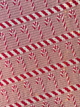 Candy Cane Lane Blanket