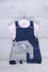 Elephant Pinafore for baby 0-3 yrs