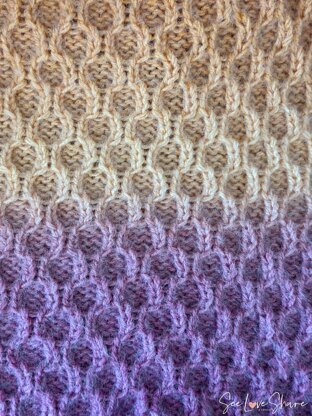 Easy Honeycomb Chunky Baby Blanket
