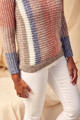 Ribline Pullover in Universal Yarn Off Beat - Downloadable PDF