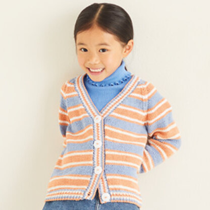 Sirdar 2542 Striped Cardigan PDF