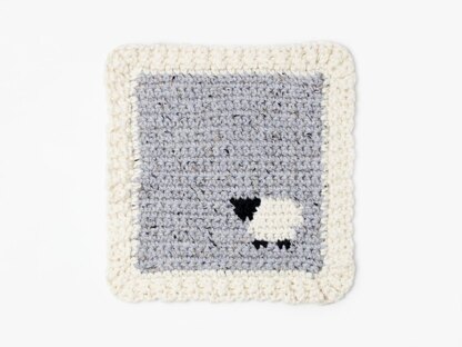 Little Sheep Baby Blanket Chunky Security