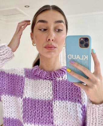 Klaudia Checkered Jumper