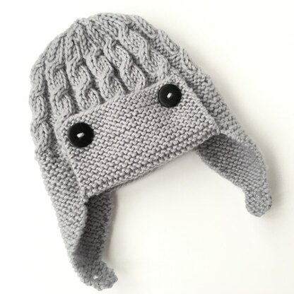 Dayton - Cabled Baby Aviator Hat