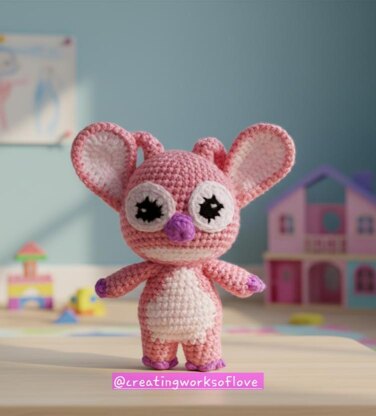 Mini Angel Pink Alien Doll