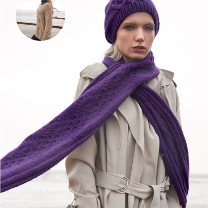 Sweater, Scarf and Hat in Rico Fashion Alpaca Dream - 492 - Downloadable PDF