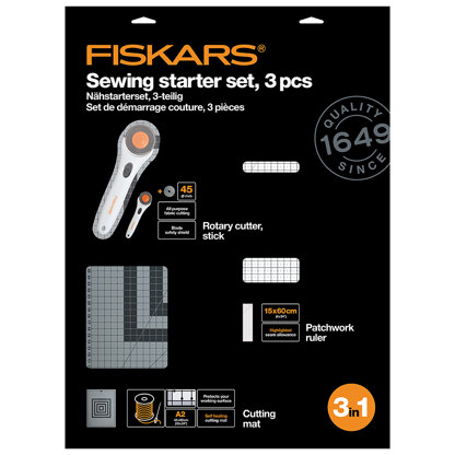 Fiskars – Rollschneider-Set: Nähen: 3 Teile