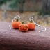 Crochet Pumpkin Earrings