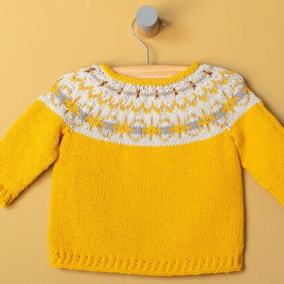 Hanna Sweater in Yarn and Colors Baby Fabulous - YAC100004 - Downloadable PDF