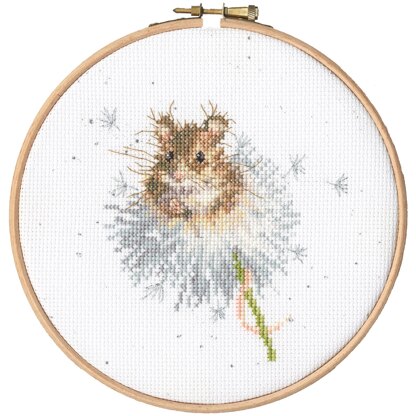 Bothy Threads Dandelion Clock Cross Stitch Kit - 15cm circle