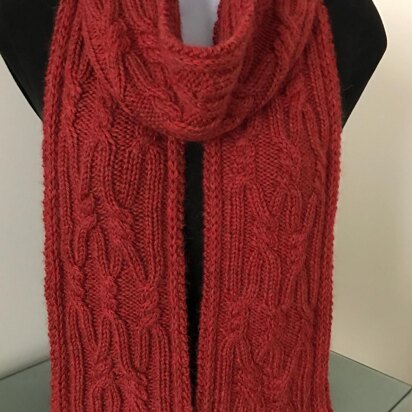 Cardiff Cable Rib Scarf and Cowl