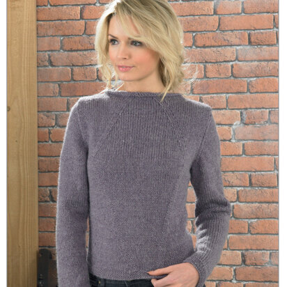 Ladies' Sweater in James C. Brett Aztec Aran - JB224