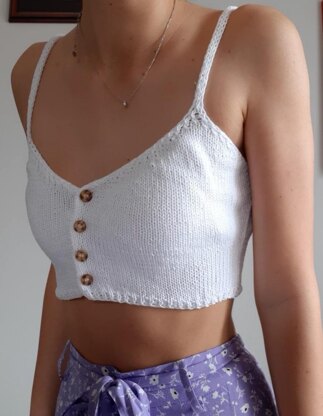 Crop Top with Buttons