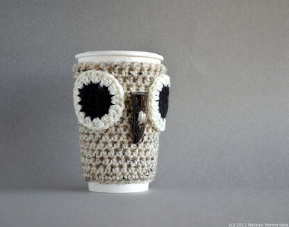 Owl Coffee Sleeve, Owl Coffee Cozy, Cup Cozy