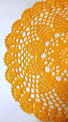Crochet Yellow Doily Pattern