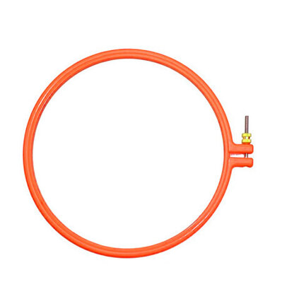 Siesta Frames 8 Inch Orange Plastic Embroidery Hoop