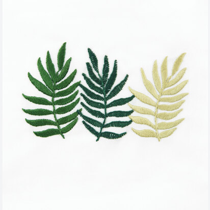 Triple Fern  in DMC - PAT0003 -  Downloadable PDF