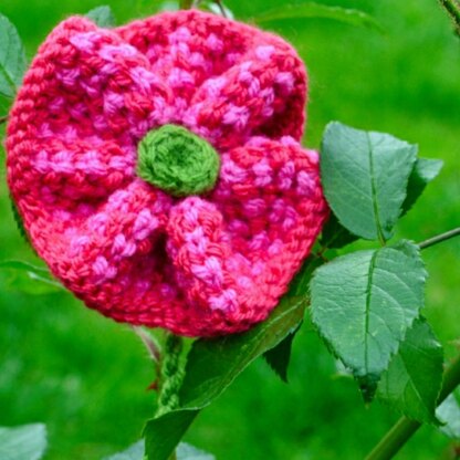 Twisted Tweed Flower Brooch Knitting Pattern - Free Knitting Pattern