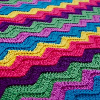 Rainbow Ridge Afghan