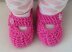 Tamika - Garter and lace stitch baby shoes