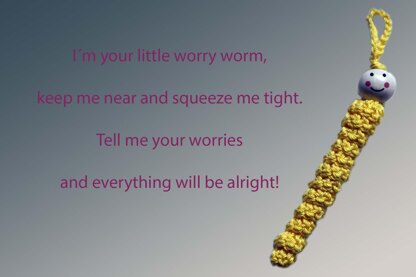 Crochet Pattern Worry Worm